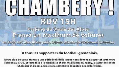 GF38 – les supporters se mobilisent pour le match à Chambéry